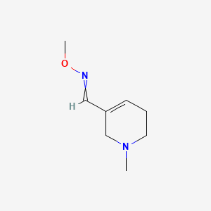 molecular formula C8H14N2O B1203822 N-methoxy-1-(1-methyl-3,6-dihydro-2H-pyridin-5-yl)methanimine 