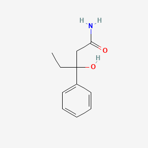 molecular formula C11H15NO2 B1203826 3-Hydroxy-3-phenylpentanamide CAS No. 5579-03-3