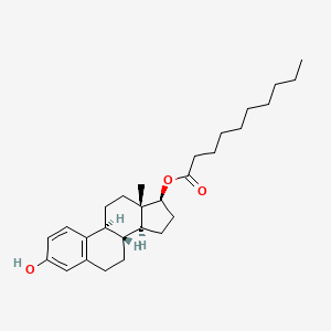 B1203829 Estradiol-17beta-decanoate CAS No. 61748-93-4