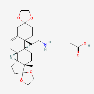 molecular formula C26H41NO6 B1203832 Edifolone acetate CAS No. 90733-42-9