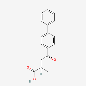 molecular formula C17H16O3 B1203833 Metbufen CAS No. 63472-04-8