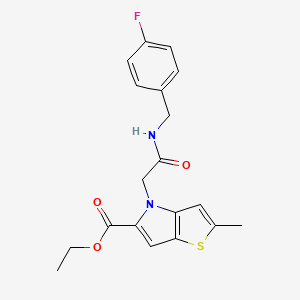 4-[2-[(4-Fluorophenyl)methylamino]-2-oxoethyl]-2-methyl-5-thieno[3,2-b]pyrrolecarboxylic acid ethyl ester