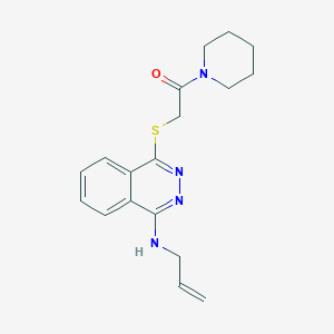 molecular formula C18H22N4OS B1203849 1-(1-Piperidinyl)-2-[[4-(prop-2-enylamino)-1-phthalazinyl]thio]ethanone 