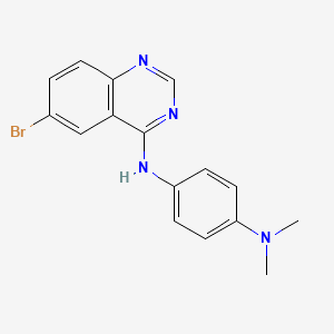 molecular formula C16H15BrN4 B1203856 N1-(6-溴-4-喹唑啉基)-N4,N4-二甲苯-1,4-二胺 
