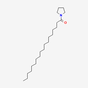 molecular formula C22H43NO B1203863 Pyrrolidine, 1-stearoyl- CAS No. 33707-76-5