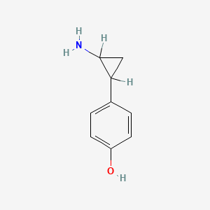 molecular formula C9H11NO B1203865 4-(2-Aminocyclopropyl)phenol 