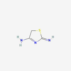 molecular formula C3H5N3S B1203869 2-Amino-4-iminothiazole CAS No. 26246-29-7