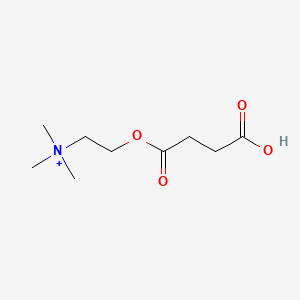 molecular formula C9H18NO4+ B1203878 Succinylmonocholine CAS No. 5518-77-4