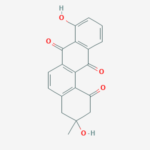 molecular formula C19H14O5 B1203879 Tetrangomycin CAS No. 7351-08-8