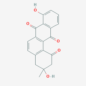 (+)-3,4-Dihydro-3,8-dihydroxy-3-methylbenz(a)anthracene-1,7,12(2H)-trione