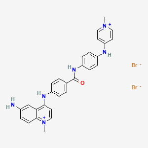molecular formula C29H28Br2N6O B1203882 Cain's quinolinium CAS No. 50308-94-6