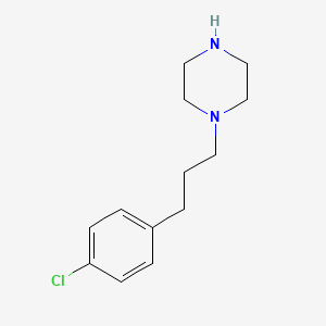 molecular formula C13H19ClN2 B1203885 1-[3-(4-Chlorophenyl)propyl]piperazine CAS No. 59214-26-5