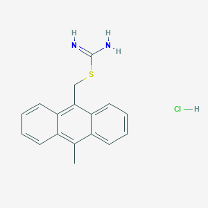 (10-Methylanthracen-9-yl)methyl carbamimidothioate hydrochloride