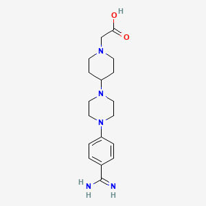 2-[4-[4-(4-Carbamimidoylphenyl)piperazin-1-yl]piperidin-1-yl]acetic acid