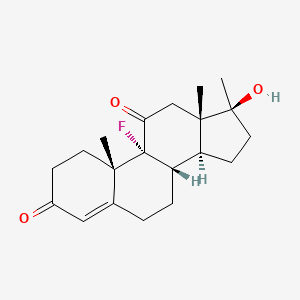 molecular formula C20H27FO3 B1203901 9-Fluoro-17-methyl-11-oxotestosterone CAS No. 465-69-0