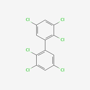molecular formula C12H4Cl6 B1203906 2,2',3,3',5,5'-Hexachlorobiphenyl CAS No. 35694-04-3