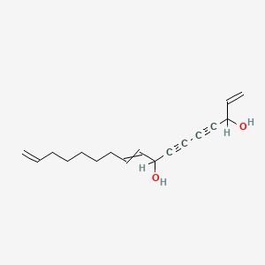 molecular formula C17H22O2 B1203917 Heptadeca-1,9,16-trien-4,6-diyne-3,8-diol 