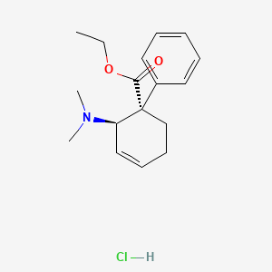 molecular formula C17H24ClNO2 B12039227 Tilidine hydrochloride CAS No. 32447-93-1
