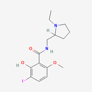 N-[(1-ethylpyrrolidin-2-yl)methyl]-2-hydroxy-3-iodo-6-methoxybenzamide