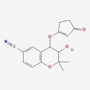 molecular formula C17H17NO4 B1203928 PCO 400 