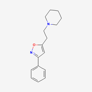 3-Phenyl-5-(2-piperidin-1-ylethyl)isoxazole
