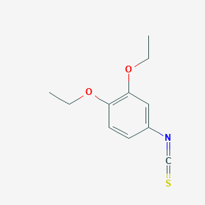 molecular formula C11H13NO2S B12039341 1,2-Diethoxy-4-isothiocyanatobenzene 