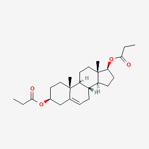 molecular formula C25H38O4 B1203935 Androstenediol dipropionate CAS No. 2297-30-5