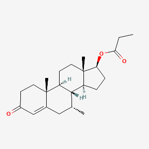 17beta-Hydroxy-7alpha-methylandrost-4-en-3-one propionate