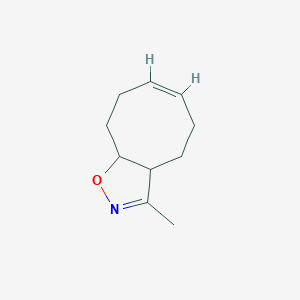 molecular formula C10H15NO B12039405 3-Methyl-3a,4,5,8,9,9a-hexahydrocycloocta[d]isoxazole 