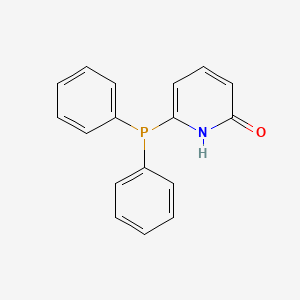 molecular formula C17H14NOP B12039458 6-diphenylphosphanyl-1H-pyridin-2-one CAS No. 64741-28-2