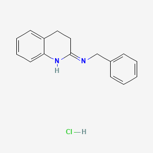 molecular formula C16H17ClN2 B12039476 N-benzyl-3,4-dihydro-2-quinolinamine hydrochloride 