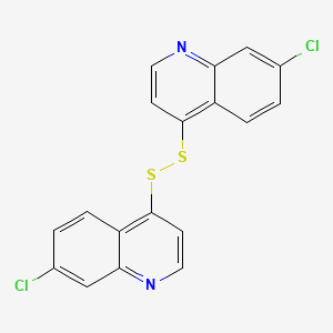 molecular formula C18H10Cl2N2S2 B12039488 Di7-chloro(4-quinolyl) disulfide 