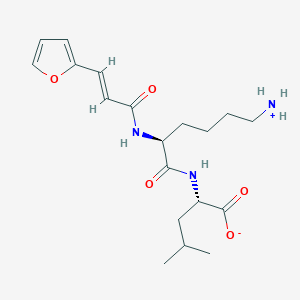 molecular formula C19H29N3O5 B120395 FA-Lys-Leu-OH CAS No. 158016-09-2