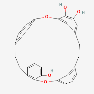 molecular formula C28H24O5 B1203951 Marchantin A 