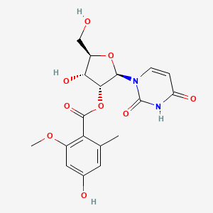 molecular formula C18H20N2O9 B12039518 Kipukasin H CAS No. 1136789-16-6