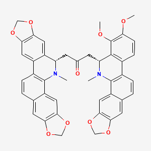molecular formula C44H36N2O9 B1203959 (+/-)-Bocconarborine A 