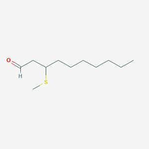 molecular formula C11H22OS B12039602 3-(Methylthio)decanal CAS No. 1256932-15-6