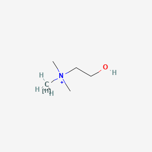 molecular formula C5H14NO+ B1203964 Choline C-11 CAS No. 94793-58-5
