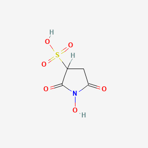 molecular formula C4H5NO6S B1203968 1-羟基-2,5-二氧代吡咯烷-3-磺酸 CAS No. 82436-78-0