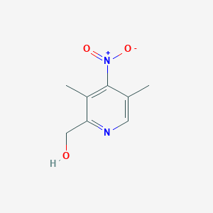 molecular formula C8H10N2O3 B120398 (3,5-Dimethyl-4-nitropyridin-2-yl)methanol CAS No. 149082-03-1