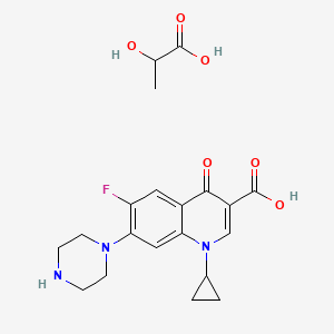 molecular formula C20H24FN3O6 B1203980 Ciprofloxacin Lactate CAS No. 96186-80-0