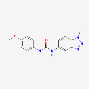 1-(4-Methoxyphenyl)-1-methyl-3-(1-methyl-5-benzotriazolyl)urea