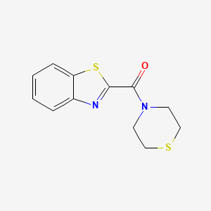 molecular formula C12H12N2OS2 B1203985 1,3-Benzothiazol-2-yl(thiomorpholin-4-yl)methanone 