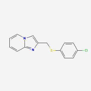 2-[[(4-Chlorophenyl)thio]methyl]imidazo[1,2-a]pyridine