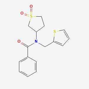N-(1,1-dioxo-3-thiolanyl)-N-(thiophen-2-ylmethyl)benzamide