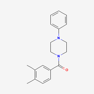 (3,4-Dimethylphenyl)-(4-phenyl-1-piperazinyl)methanone