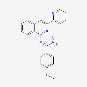 [(4-Methoxyphenyl)iminomethyl](3-(2-pyridyl)isoquinolyl)amine