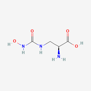 molecular formula C4H9N3O4 B1204000 beta-(3-Hydroxyureido)alanine CAS No. 56073-44-0