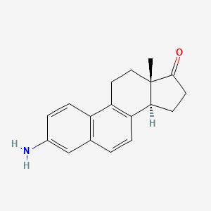 molecular formula C18H19NO B1204002 Estra-1,3,5,7,9-pentaen-17-one, 3-amino- CAS No. 41761-49-3