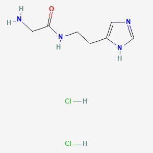 molecular formula C7H14Cl2N4O B1204004 Glycylhistamine CAS No. 69449-18-9